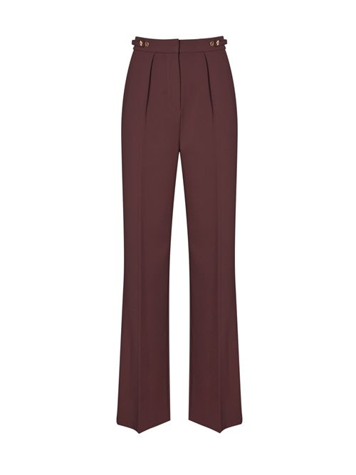 Pantaloni in crepe con morsetto sul retro Elisabetta Franchi | PA09956E2EA4